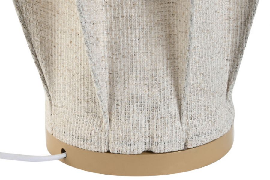 Lampa podłogowa Latarnia Boho 60 cm z lnu - Item International