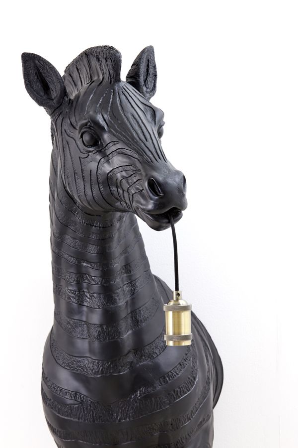 Lampa podłogowa ścienna Zebra 161 cm czarna  - Light & Living