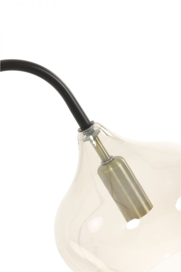 Lampa podłogowa Slender czarna smoked - Light & Living