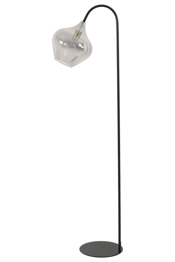 Lampa podłogowa Slender czarna smoked - Light & Living