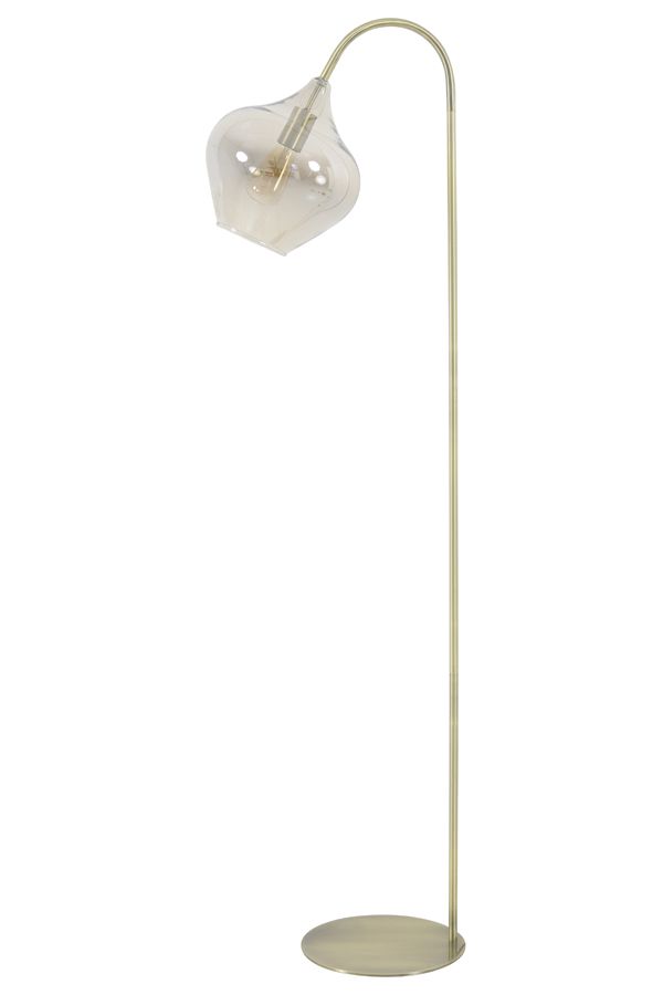 Lampa podłogowa Slender złota smoked - Light & Living