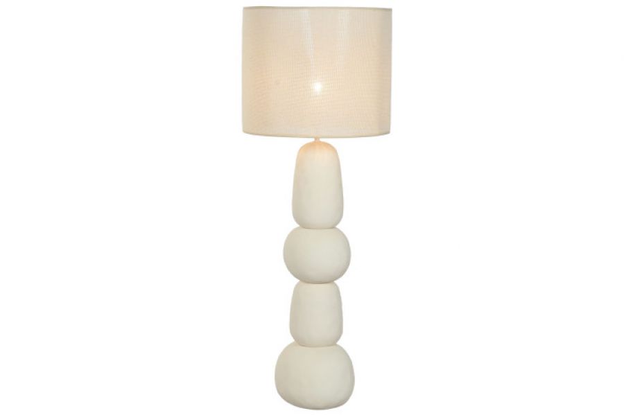Lampa podłogowa Soft Stones biała - Item International