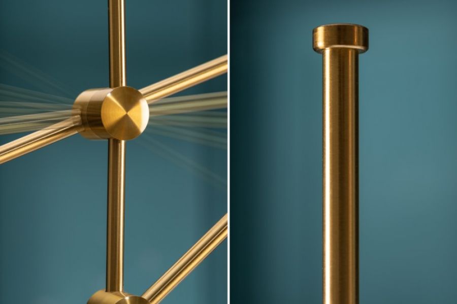 Lampa podłogowa Variation złota - Invicta Interior
