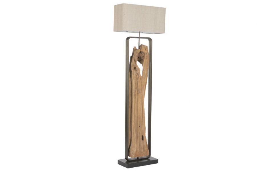 Lampa podłogowa Woodland drewniana 192 cm - Item International