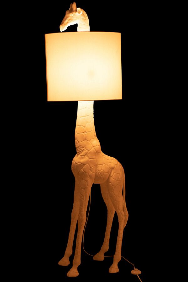 Lampa podłogowa Żyrafa biała 180 cm  - J-Line