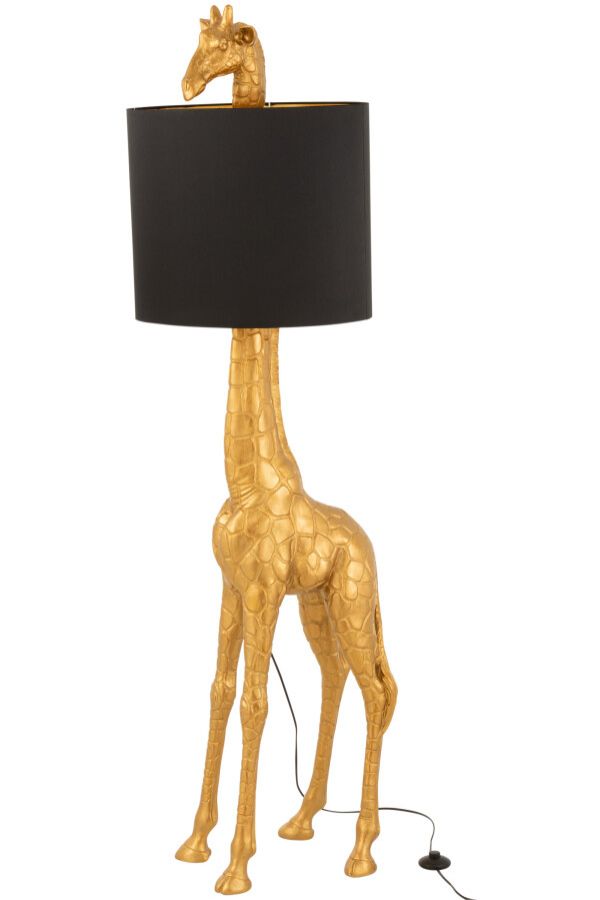 Lampa podłogowa Żyrafa złota 180 cm  - J-Line