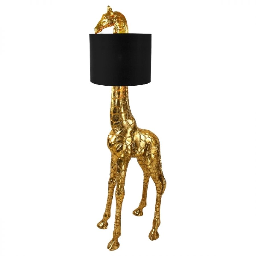 Lampa podłogowa Żyrafa złota