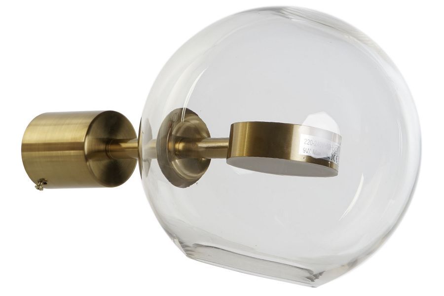 Lampa ścienna kinkiet Art Deco złota - Item International