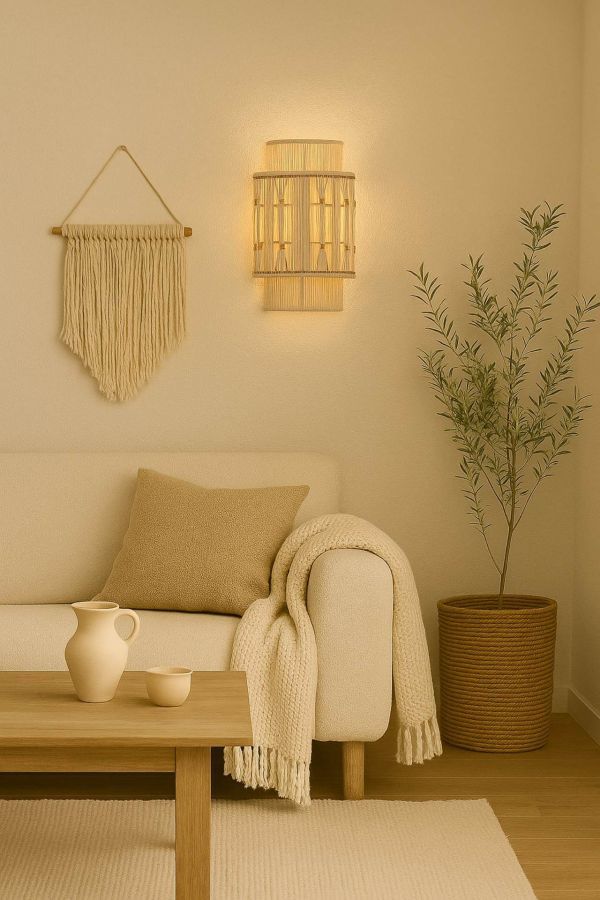 Lampa ścienna kinkiet Etno jute - Item International