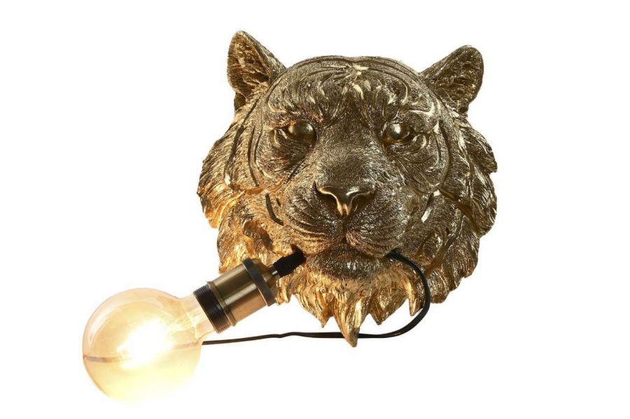 Lampa ścienna kinkiet głowa Tygrysa  - Item International