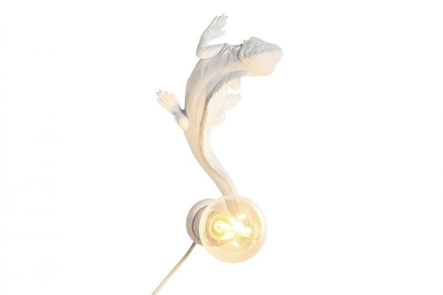 Lampa ścienna kinkiet Jaszczurka biała - Item International