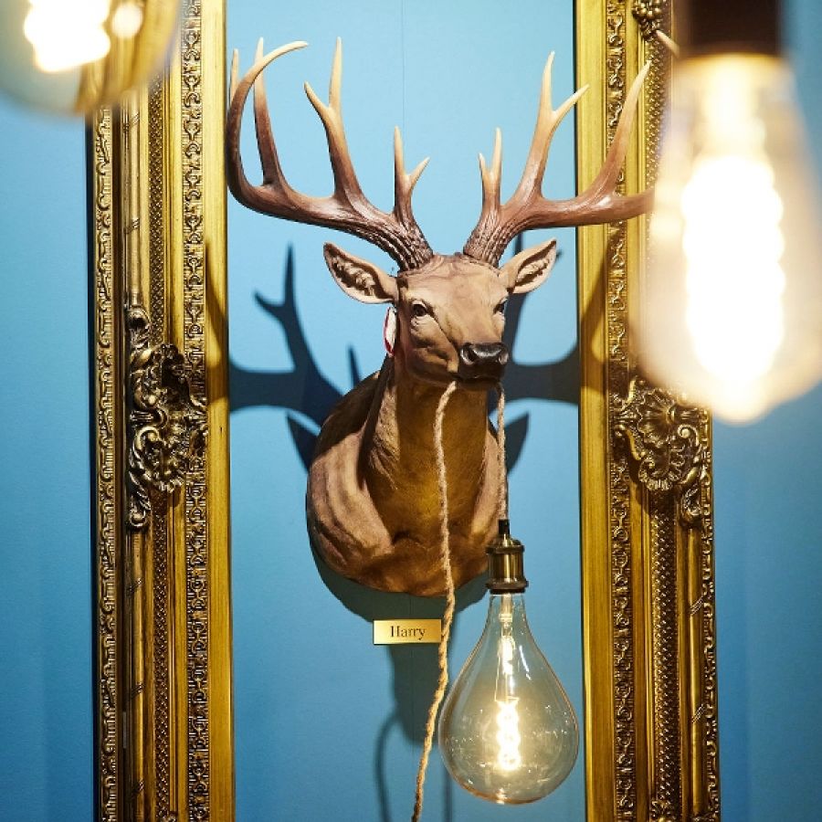 Lampa ścienna kinkiet Jeleń brązowy - Werner Voss