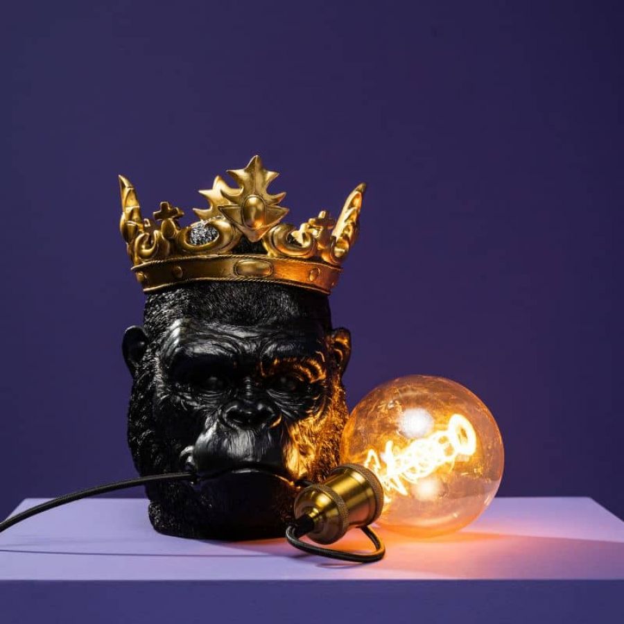 Lampa ścienna kinkiet King Kong czarna