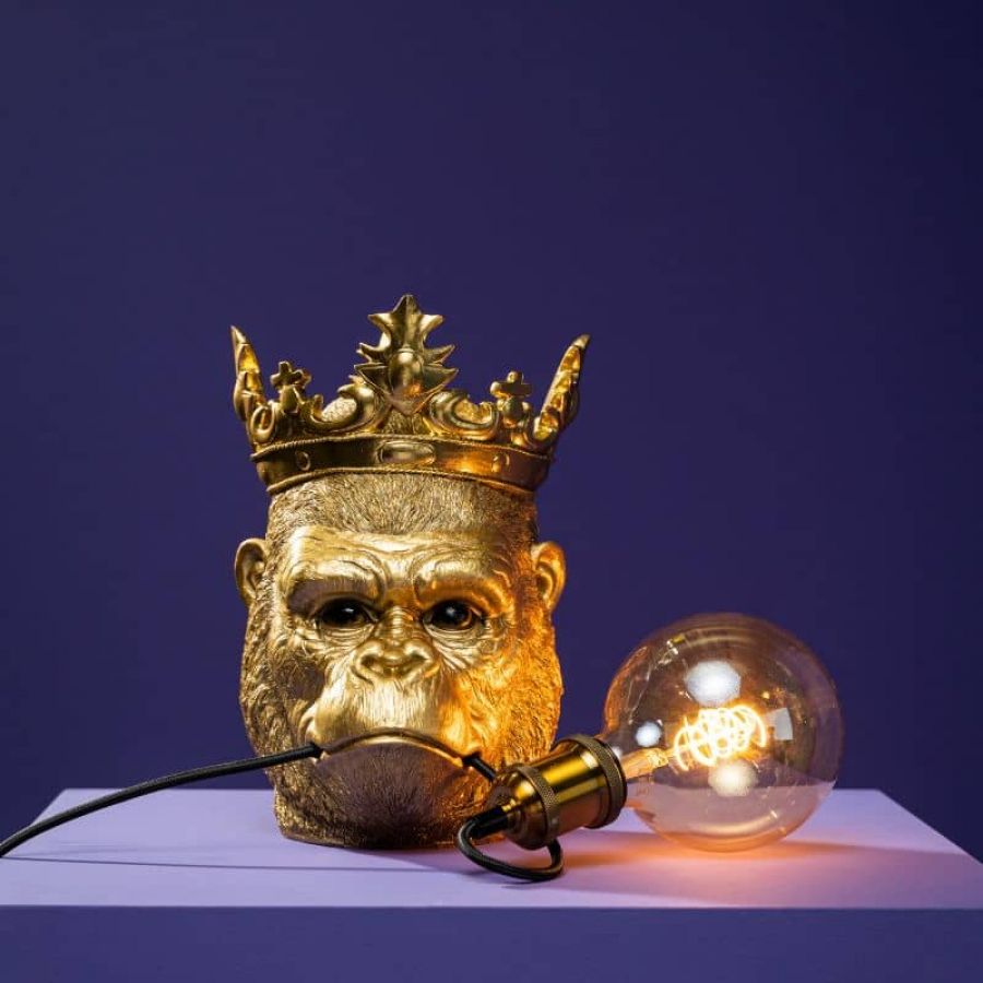 Lampa ścienna kinkiet King Kong złota