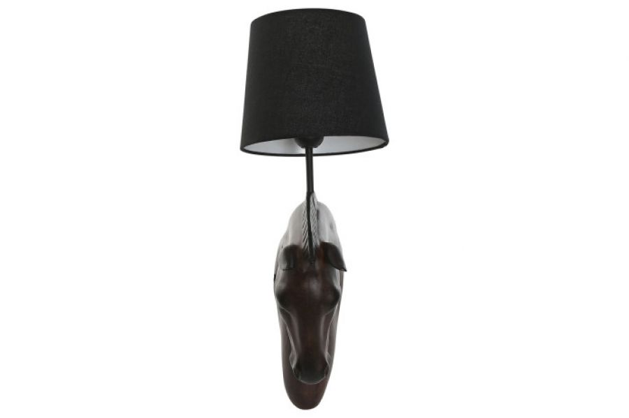 Lampa ścienna kinkiet Koń brązowy vintage  - Item International