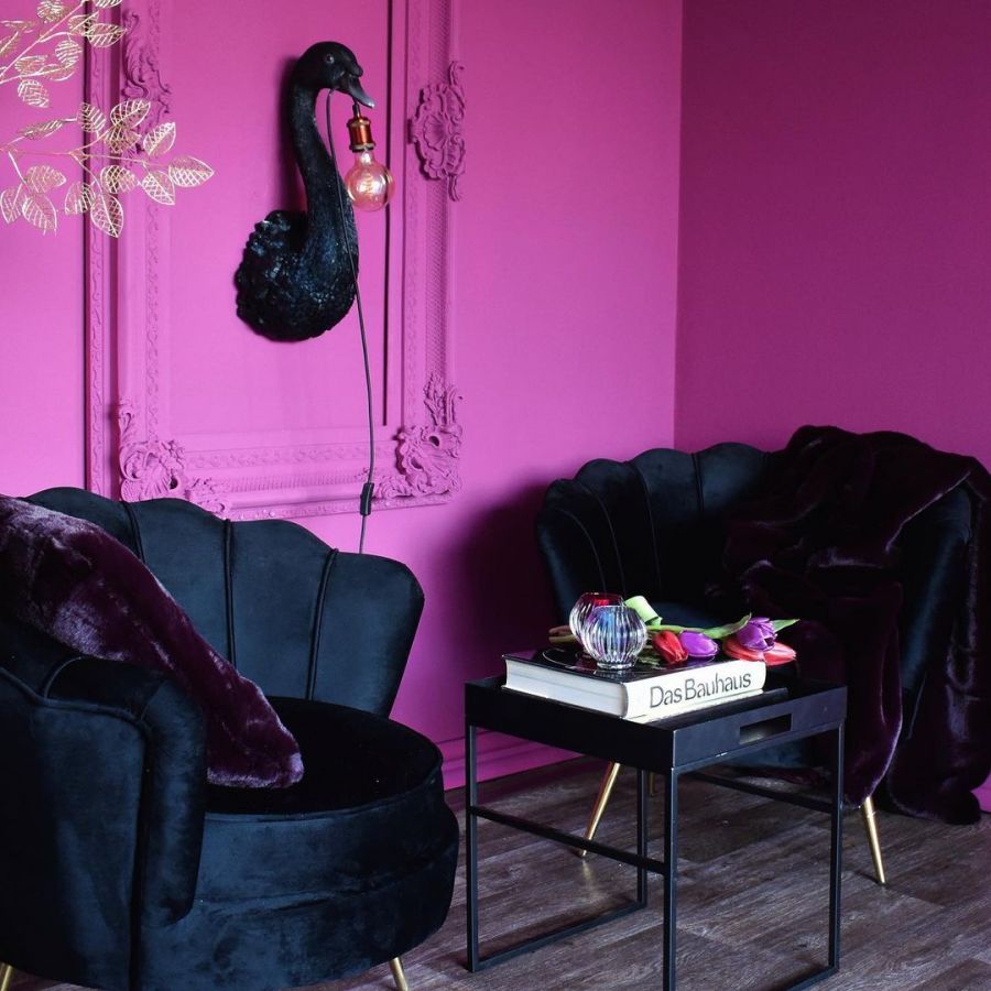 Lampa ścienna kinkiet Łabędź czarny - Werner Voss