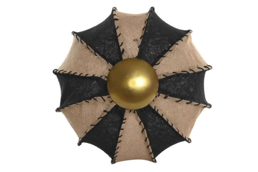 Lampa ścienna kinkiet Sunburst z juty