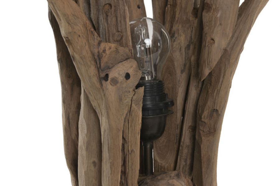 Lampa ścienna Kinkiet Woodland drewniany - Item International