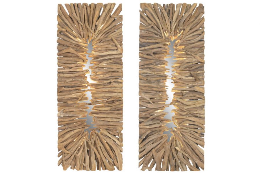 Lampa ścienna Kinkiet Woodland drewniany 130 cm - Item International