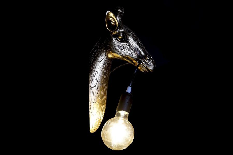 Lampa ścienna kinkiet Żyrafa złota - Item International