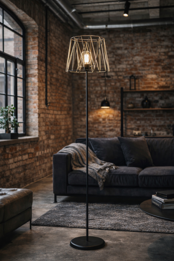 Lampa Simple ze sznura podłogowa - Inart