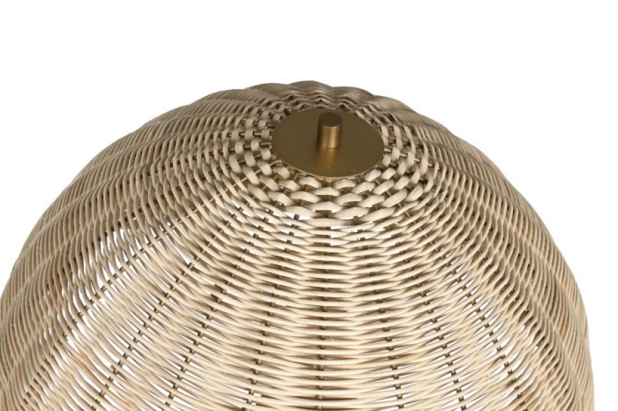 Lampa stojąca z rattanu – naturalny design 149 cm - Item International