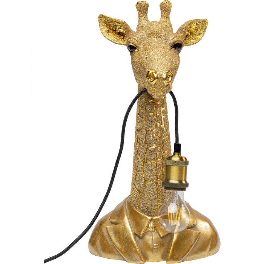 Lampa stołowa Animal Giraffe złota - Kare Design