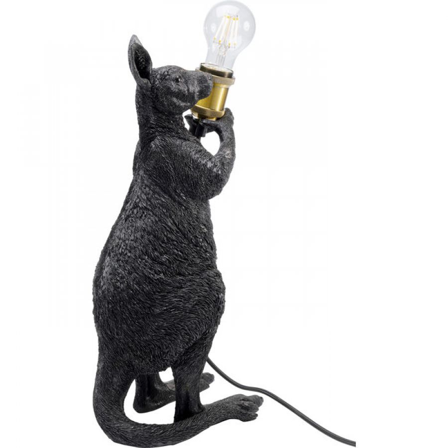 Lampa stołowa Animal Kangaroo czarna 46cm - Kare Design