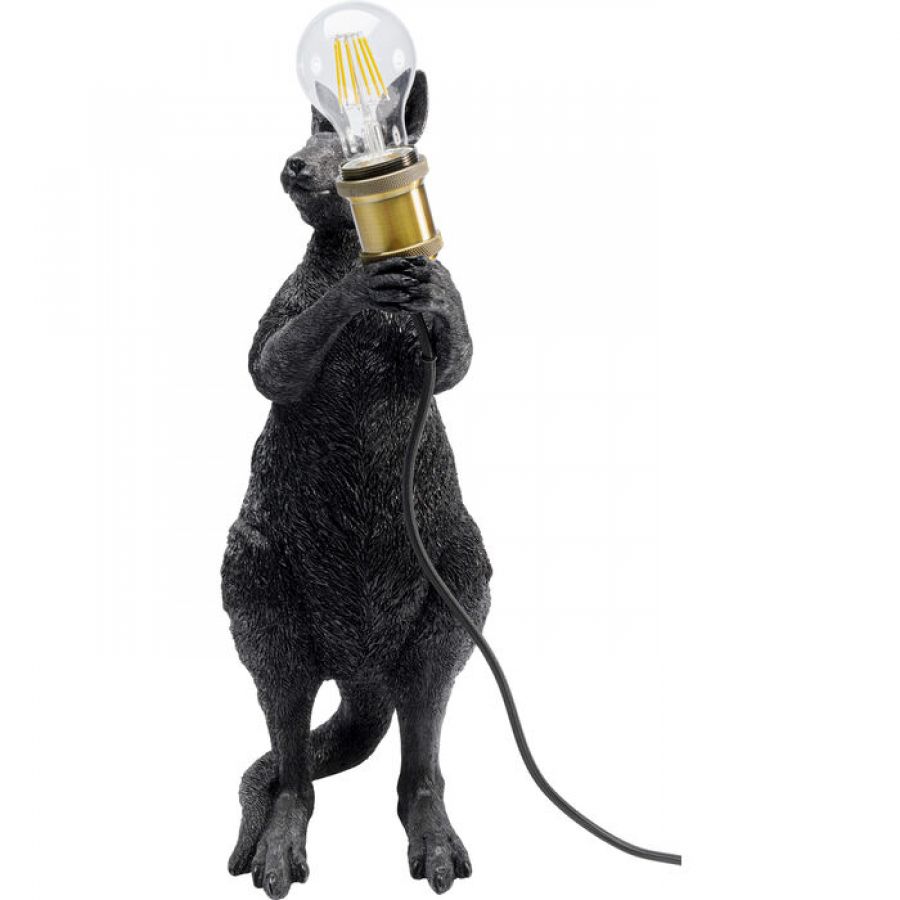 Lampa stołowa Animal Kangaroo czarna 46cm - Kare Design