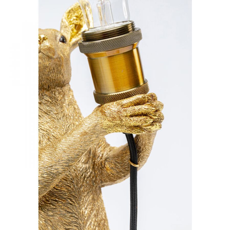 Lampa stołowa Animal Kangaroo złota 46cm - Kare Design