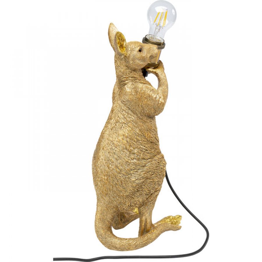 Lampa stołowa Animal Kangaroo złota 46cm - Kare Design