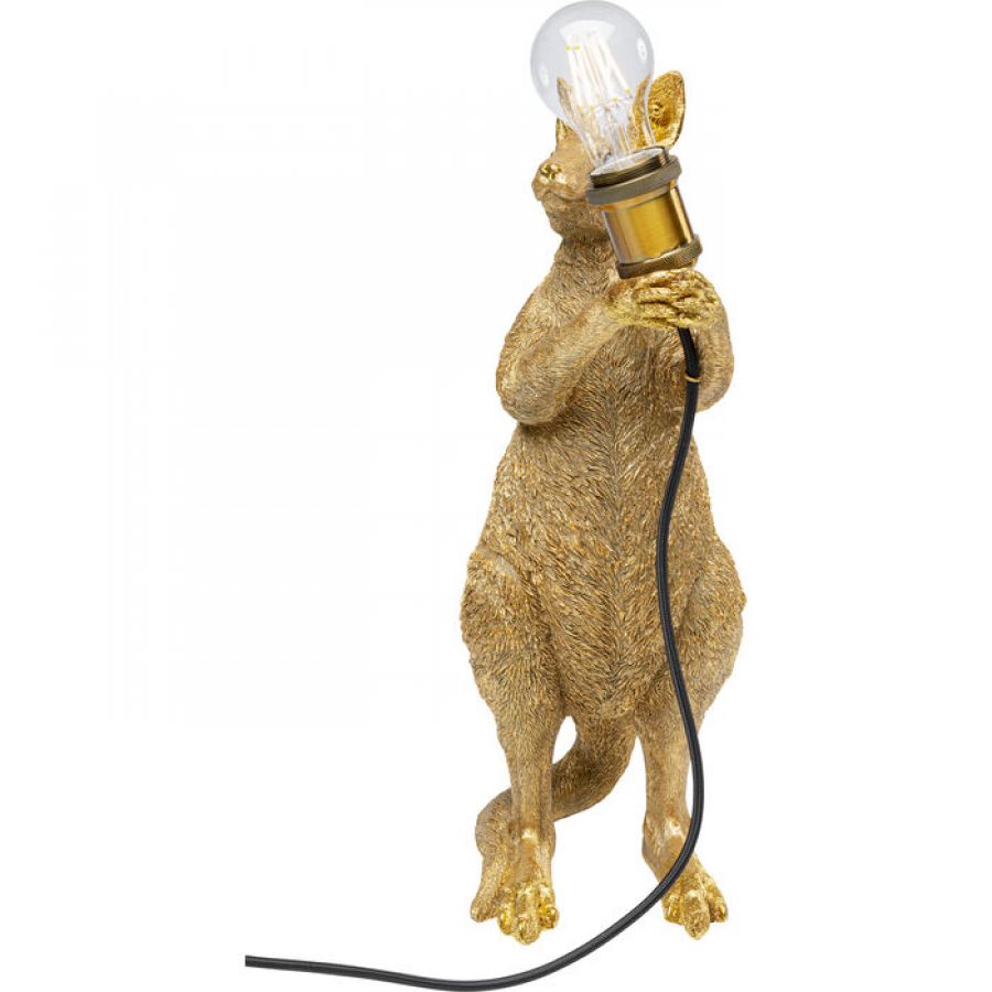 Lampa stołowa Animal Kangaroo złota 46cm - Kare Design