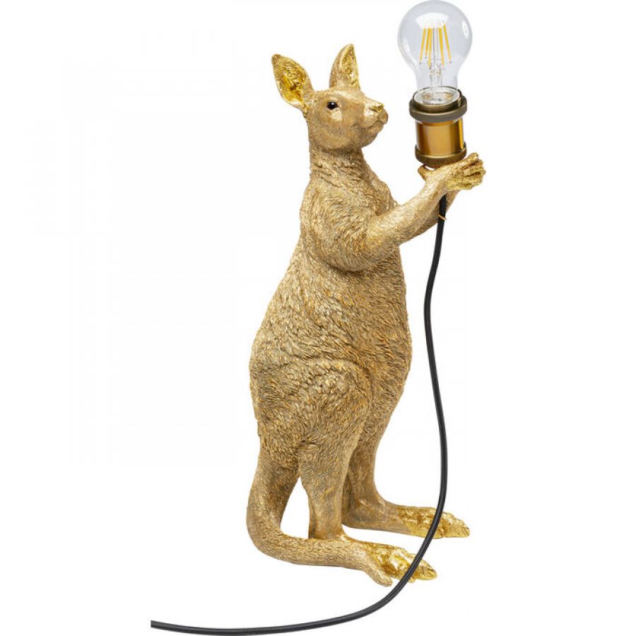 Lampa stołowa Animal Kangaroo złota 46cm - Kare Design