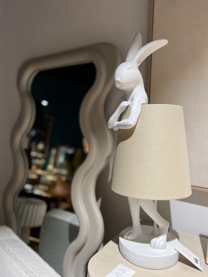 Lampa stołowa Animal Rabbit brązowa - Boltze