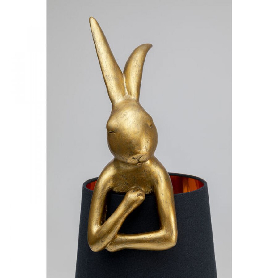 Lampa stołowa Animal Rabbit czarna 68cm - Kare Design