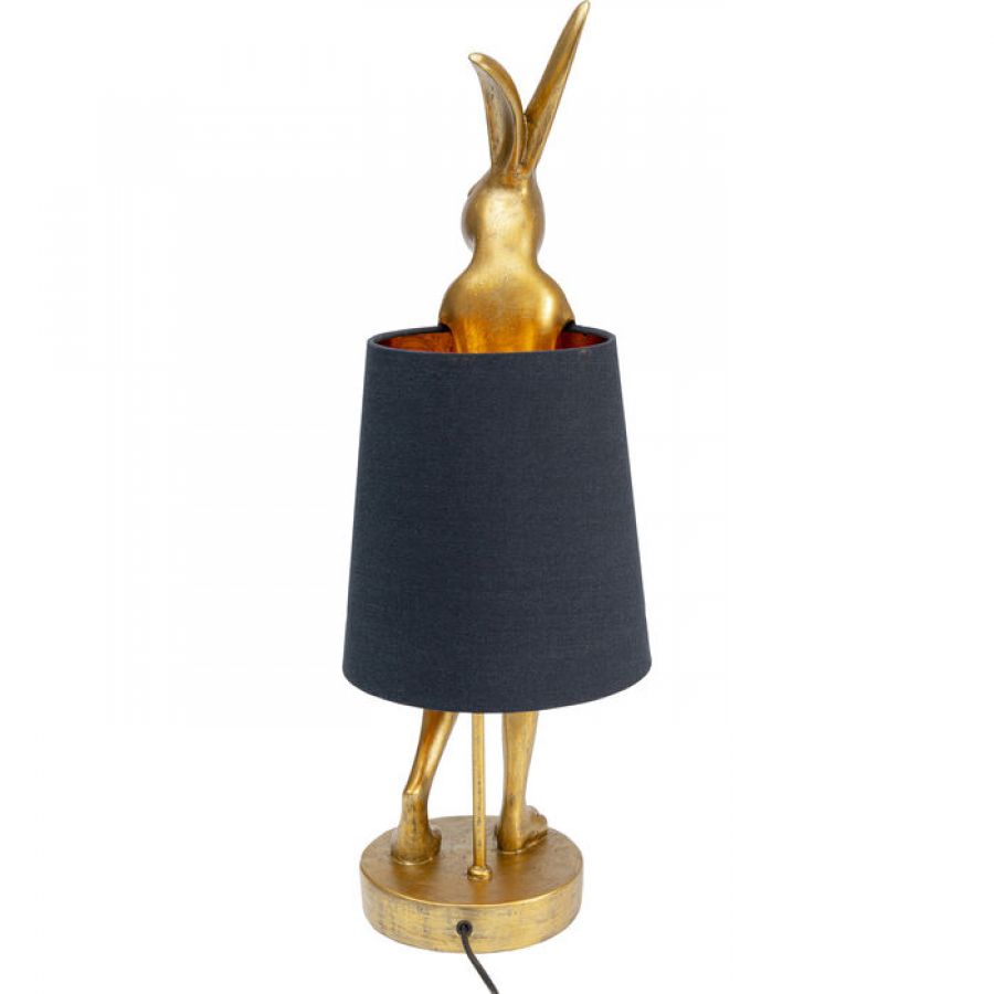 Lampa stołowa Animal Rabbit czarna 68cm - Kare Design