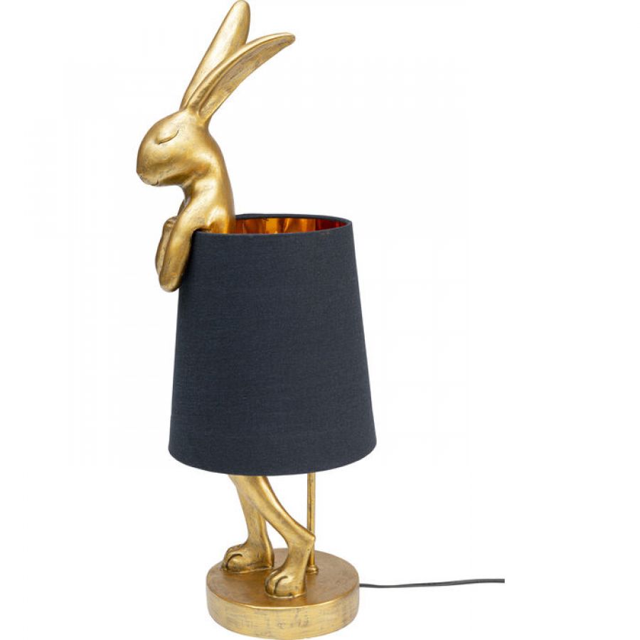 Lampa stołowa Animal Rabbit czarna 68cm - Kare Design