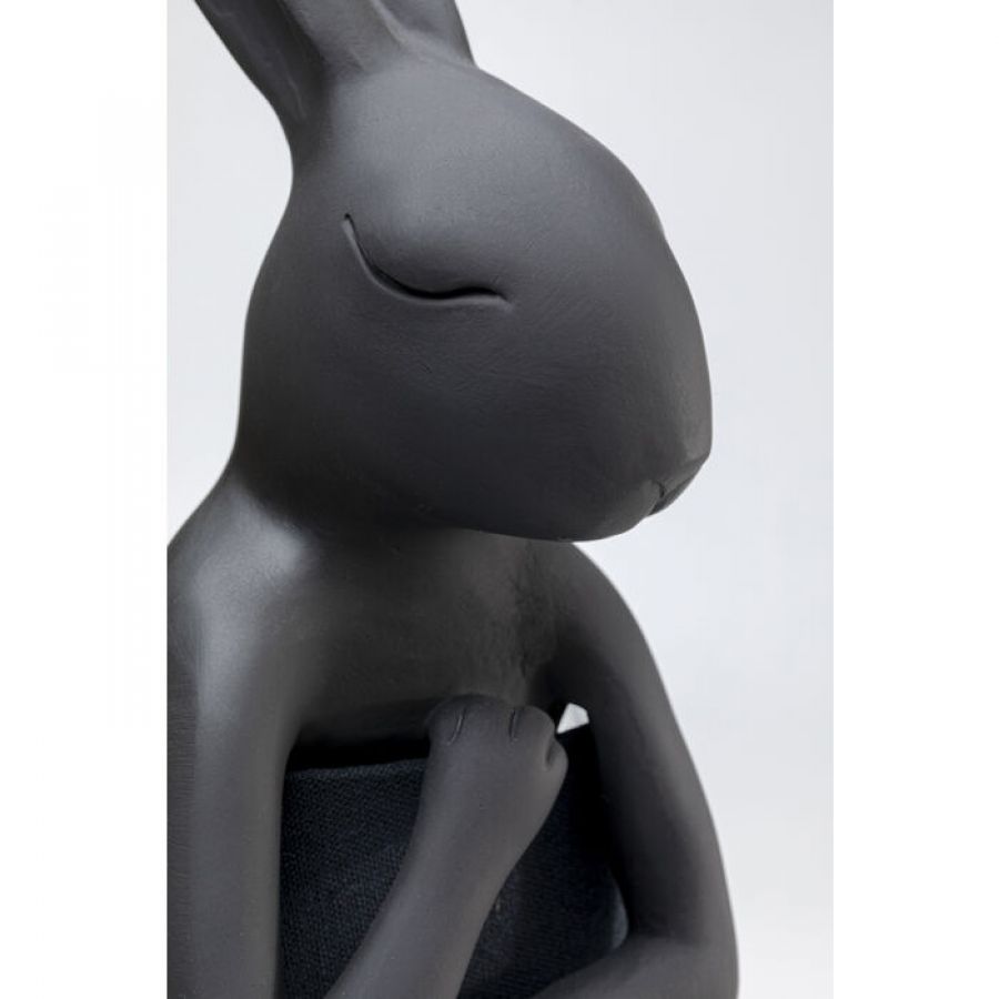 Lampa stołowa Animal Rabbit czarna matowa 68cm - Kare Design