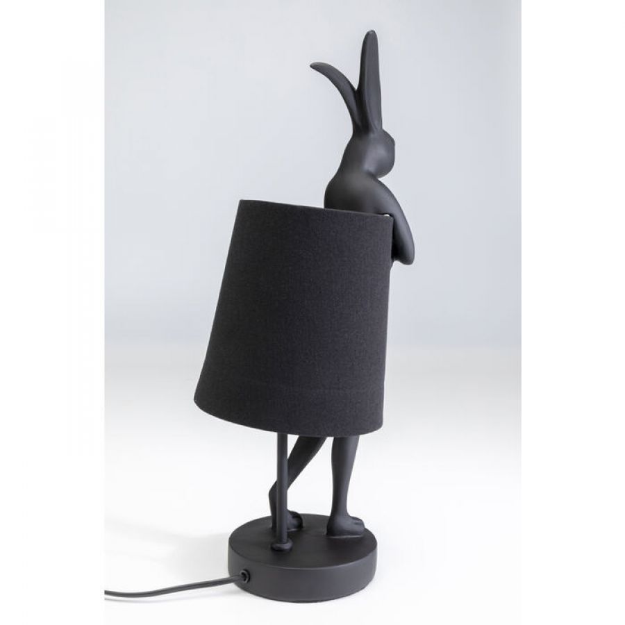 Lampa stołowa Animal Rabbit czarna matowa 50 cm - Kare Design