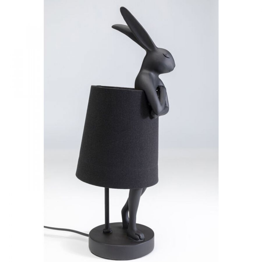 Lampa stołowa Animal Rabbit czarna matowa 50 cm - Kare Design