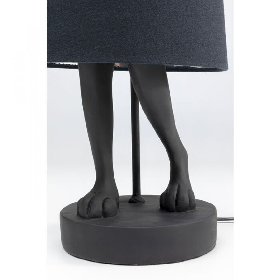 Lampa stołowa Animal Rabbit czarna srebrna 68 cm  - Kare Design