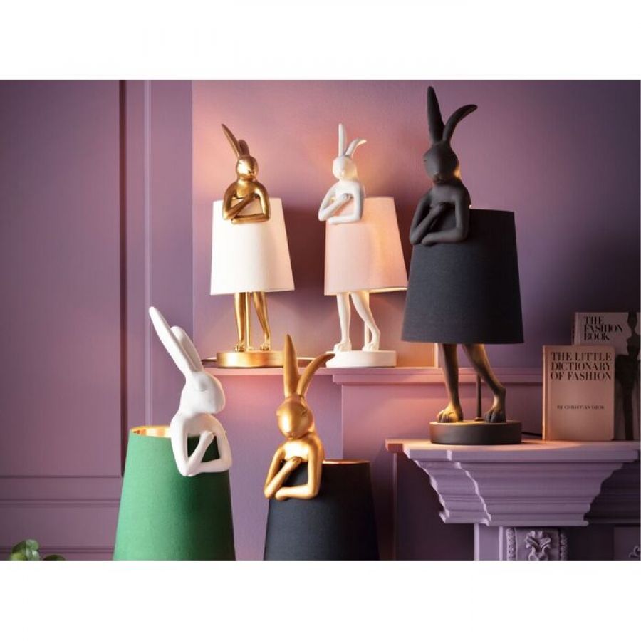 Lampa stołowa Animal Rabbit peach 50 cm - Kare Design