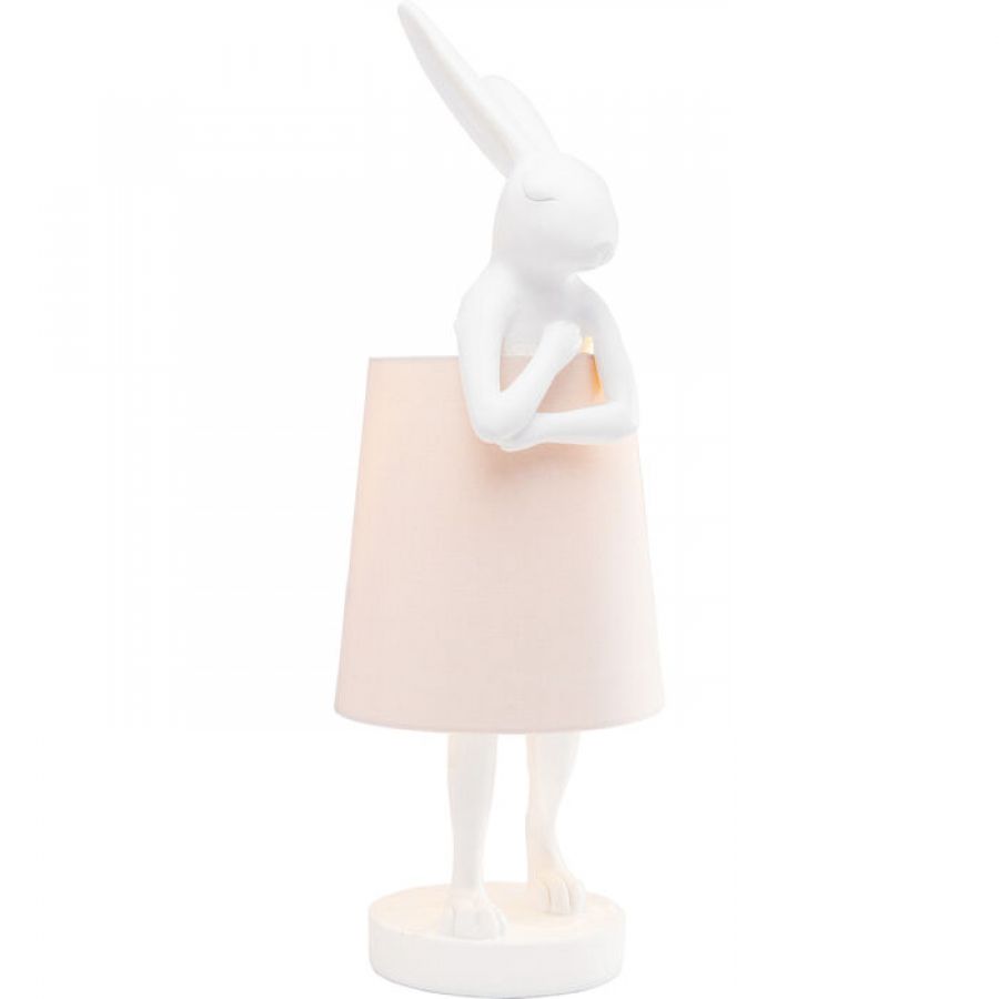 Lampa stołowa Animal Rabbit różowa 68 cm - Kare Design