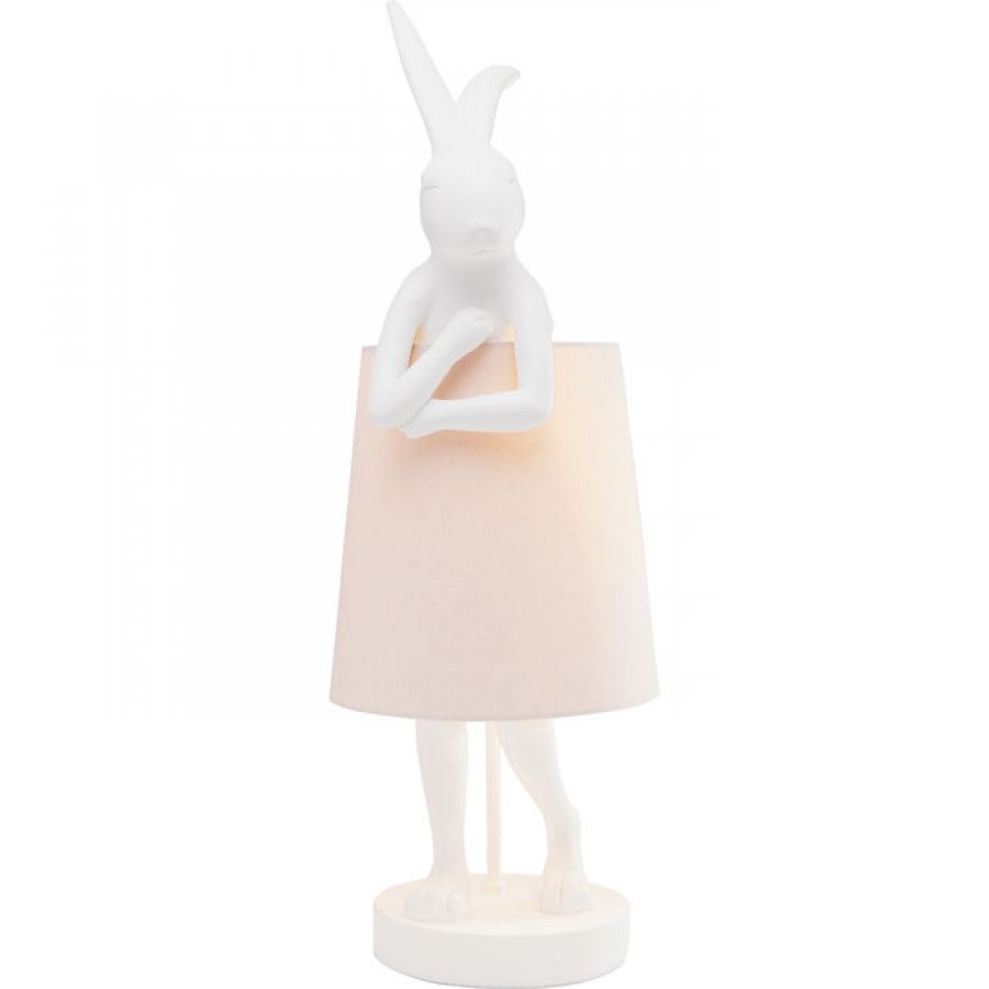 Lampa stołowa Animal Rabbit różowa 68 cm - Kare Design