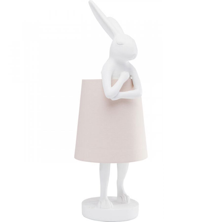 Lampa stołowa Animal Rabbit różowa 68 cm - Kare Design