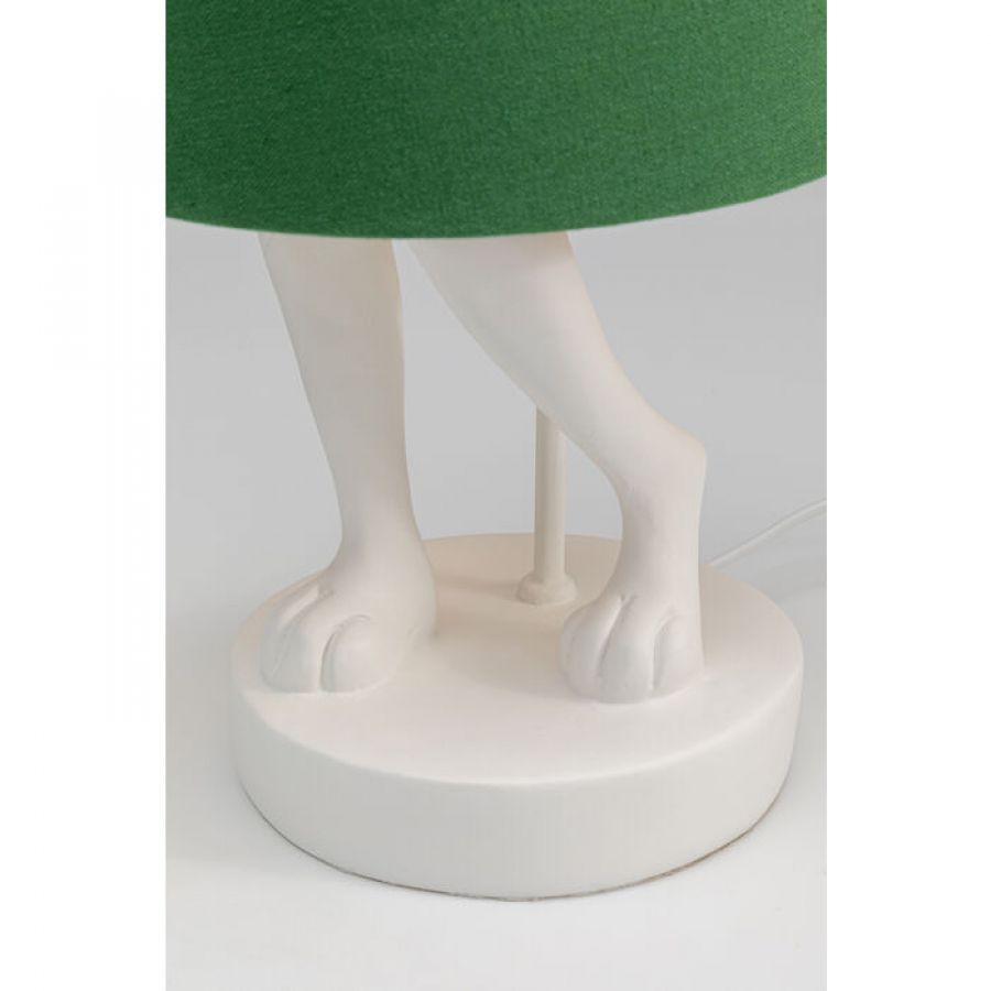 Lampa stołowa Animal Rabbit zielona 68cm - Kare Design