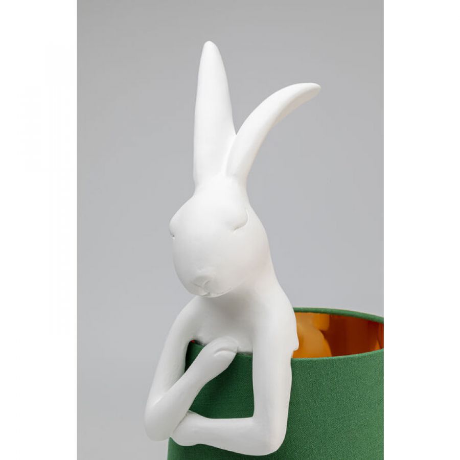 Lampa stołowa Animal Rabbit zielona 68cm - Kare Design