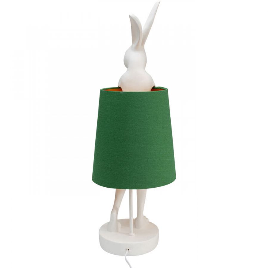 Lampa stołowa Animal Rabbit zielona 68cm - Kare Design