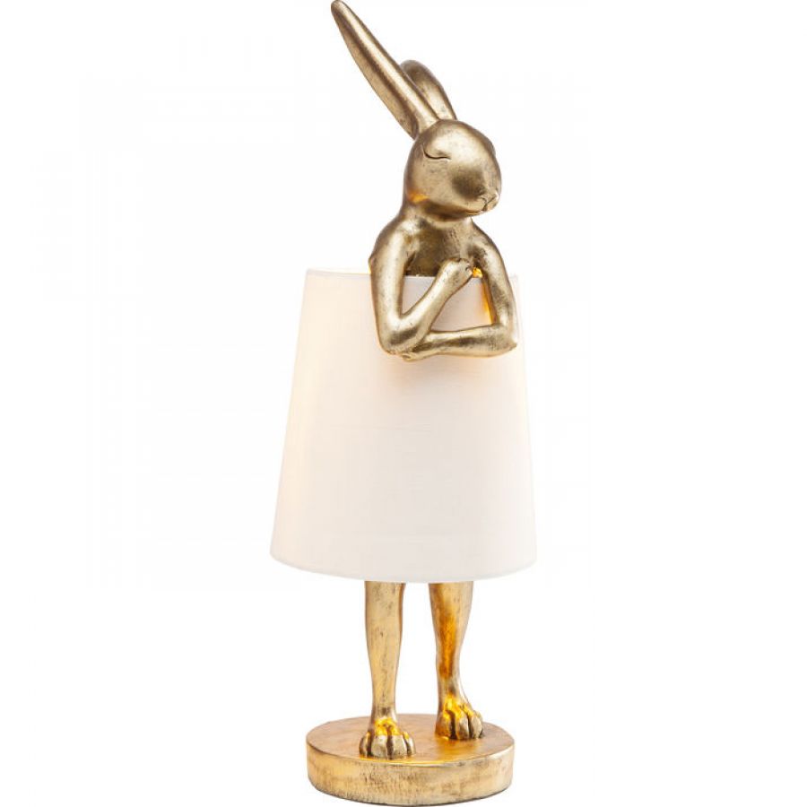 Lampa stołowa Animal Rabbit złota 68cm - Kare Design