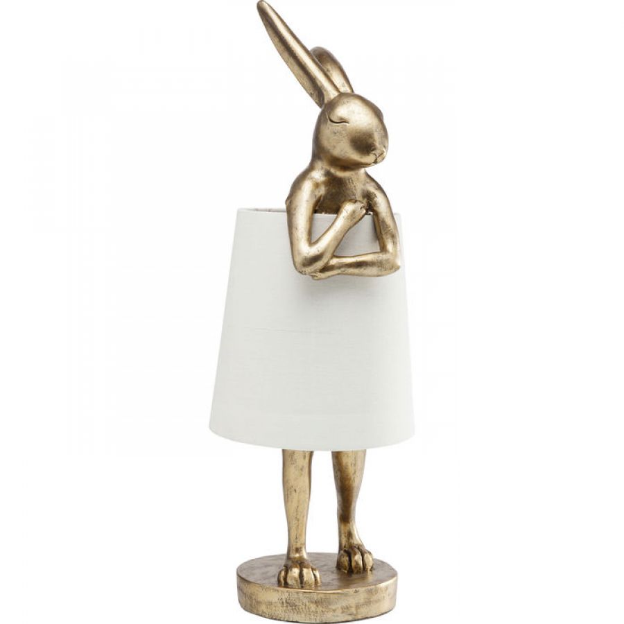 Lampa stołowa Animal Rabbit złota 68cm - Kare Design